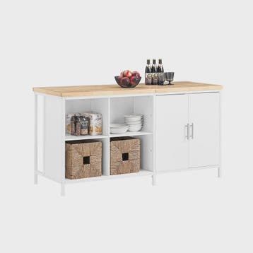 SoBuy Keuken Eiland met Opbergruimte, Buffetkast en Bartafel, Verzenden, Nieuw