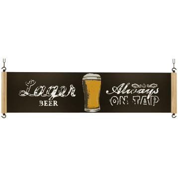 Krijtbord Hook Eiken Industrial 36x136cm Schakel, Nieuw