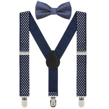 Fako Fashion - Kinder Bretels Met Vlinderstrik - Stipjes -, Verzenden, Nieuw