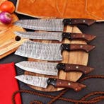 Keukenmes - Kitchen knife set - Staal, Hout - Spanje, Antiek en Kunst