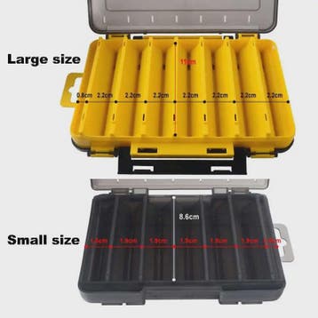Vis Tackle Box met Compartimenten - Opslag voor Haken, Lokaa, Verzenden, Nieuw