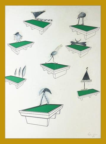 Walter Gasperoni (1943) - Verde Galleggiante - Con autentica