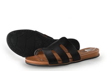 Jana Slippers in maat 39 Zwart, Verzenden, Zwart, Zo goed als nieuw, Slippers