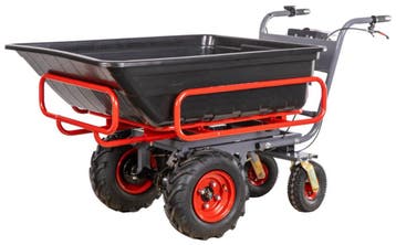 Elektrische platformwagen 4 wielen met uitschuifbaar afneemb, Ophalen of Verzenden