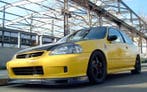 PU Design Voorlip Spoon Style Honda Civic Facelift 1999-2001, Honda, Voor, Nieuw, Ophalen of Verzenden