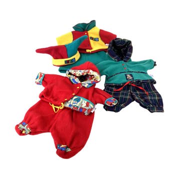 Zapf - Baby Born - 3 Winter kleding setjes - Vintage - 43 cm, Ophalen of Verzenden, Nieuw