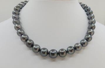 Halsketting ALGT-gecertificeerd 11,0×13,3 mm aubergine, Sieraden, Tassen en Uiterlijk, Nieuw