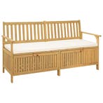 vidaXL Opslagbank met kussen met opslag met de deur 170 x 63, Tuin en Terras, Verzenden, Nieuw