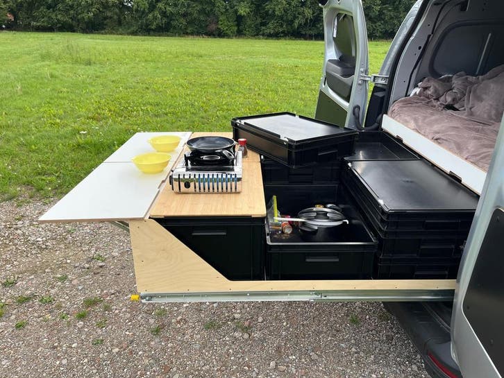 Uw bedrijfswagen een camper? Box Drawer maakt het mogelijk!, Caravans en Kamperen, Kampeermeubelen, Overige, Nieuw