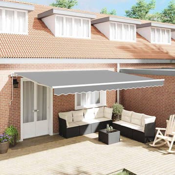 vidaXL Zijde Frame Wit 450 × 300 cm Aluminium, Verzenden, Nieuw
