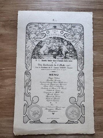 Document - Grand Orient de France – Besançon - Superbe et