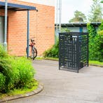 Containerombouw Bernalda voor 1 container 240L antraciet cas, Tuin en Terras, Bergingen en Tuinkasten, Verzenden, Nieuw