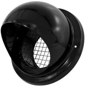 Bolrooster ZWART Ø 100mm met grofmazig gaas - hoge doorlaat, Verzenden, Nieuw