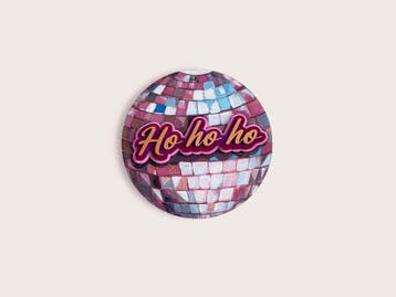 Muurdecoratie Disco-Kerstbal - Handgeschilderd - Ø15cm, Diversen, Ophalen of Verzenden, Nieuw