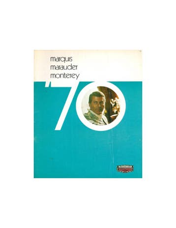 1970 MERCURY PROGRAMMA BROCHURE ENGELS (USA), Nieuw, Author