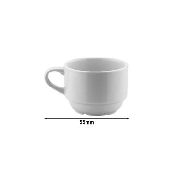 GGM Gastro | (6 stuks) ENTITY - espressokopje - 70ml - Wit |, Verzenden, Nieuw, Kop(pen) en/of Schotel(s)