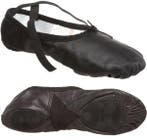 Zwart leren balletschoenen met elastiek en een leren anti-sl, Ophalen of Verzenden, Nieuw, Schoenen