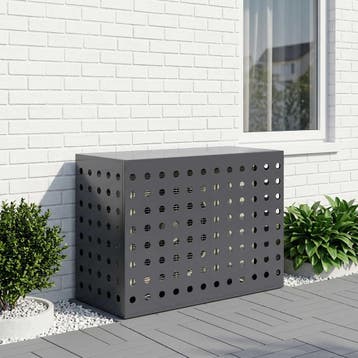vidaXL Airconditioner hoes Antraciet 90 x 40 x 60 cm Staal, Witgoed en Apparatuur, Verzenden, Nieuw