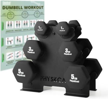 Fitness Gewichten Set | Inclusief Rek | Laatste Stuk!, Ophalen of Verzenden, Zo goed als nieuw, Rug, Halterset