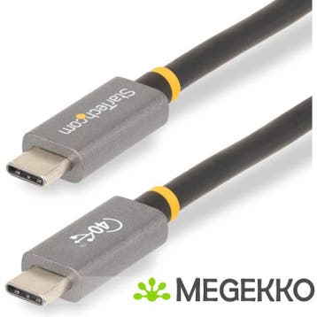 StarTech.com USB4 Gen 3x2 40Gbps 100W USB Type-C 1m USB-IF, Verzenden, Nieuw