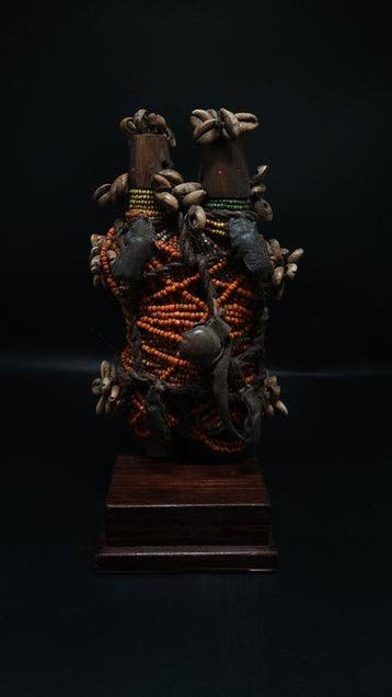 prachtige vruchtbaarheidspop - Namji - Kameroen (Zonder, Antiek en Kunst