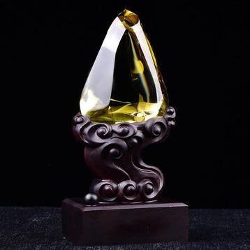 ALGT gecertificeerd - Meesterlijke natuurlijke citrien Een, Verzamelen, Mineralen en Fossielen