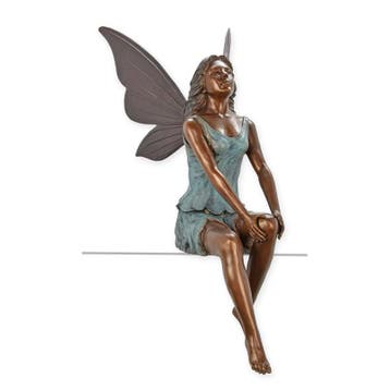 A BRONZE SCULPTURE OF A RESTING FAIRY (Beeldjes - Decoratie), Verzenden, Nieuw