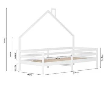 Kinderbed 90×200 cm Boomhutdesign met Valbeveiliging, Verzenden, Nieuw