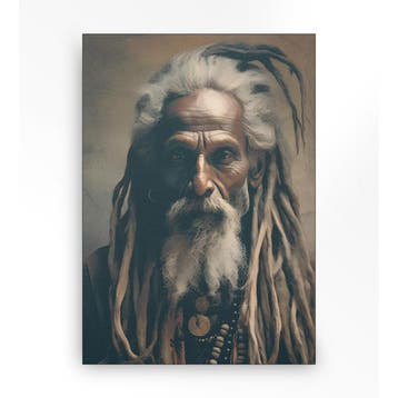 *WOONWINKEL* Urban Cotton Wise Man Wandkleed In Frame M 110x, Verzenden, Nieuw