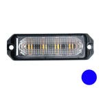 LED flitser 4-voudig ultra flat Blauw, Ophalen of Verzenden, Nieuw