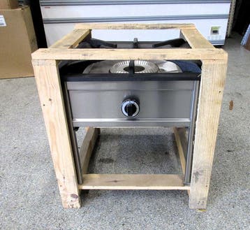 Gasfornuis, Lage gasbrander 60cm, aardgas, NIEUW, Gebruikt