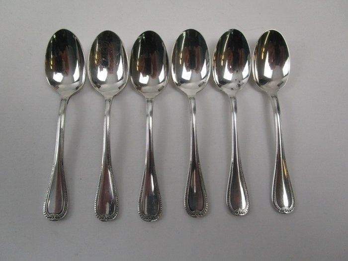 Christofle - Bestekset - Model : Malmaison - 6, Antiek en Kunst, Antiek | Meubels | Tafels