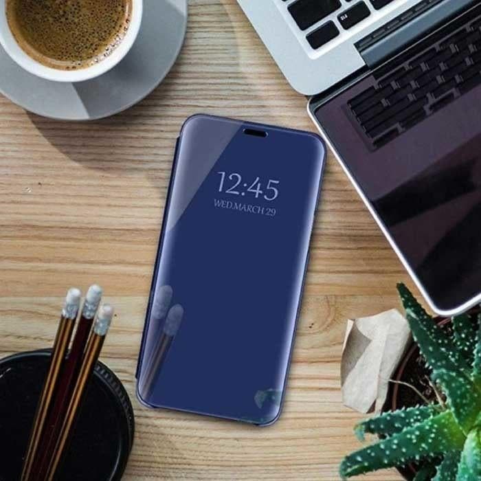 Oppo Realme 8 Pro Smart Spiegel Flip Case Cover Hoesje Blauw, Telecommunicatie, Mobiele telefoons | Hoesjes en Frontjes | Overige merken