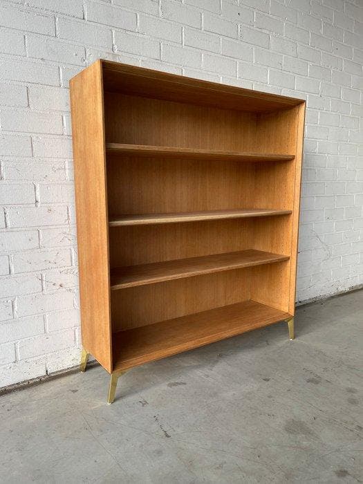 Boekenkast - Hout, Fineer - Deense design uit de jaren, Antiek en Kunst, Kunst | Designobjecten