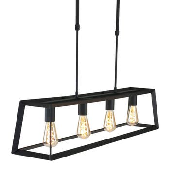 Mexlite hanglamp Buckley 1705ZW 2dekansje, Ophalen, Overige materialen, Nieuw, 75 cm of meer