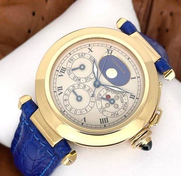 Cartier - Pasha de Cartier Perpetual Calendar 18K Yellow, Nieuw