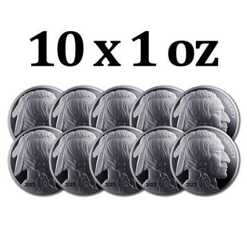 Verenigde Staten. 10 x 2023 1 oz American Silver Buffalo