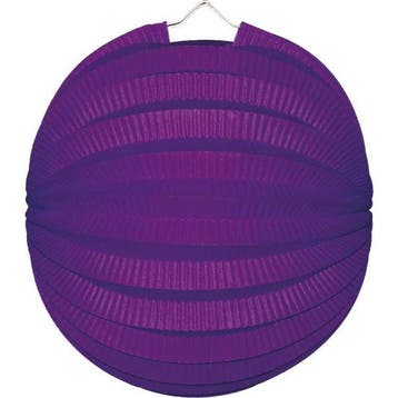 Paarse feest lampionnen 22 cm - Lampionnen, Verzenden, Nieuw