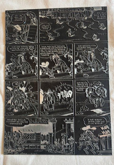 Lucky Luke - Ruée sur lOklahoma - Planche 29 - 1 drukplaat, Boeken, Stripboeken