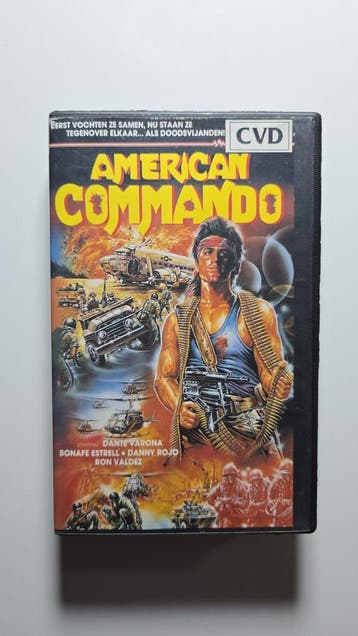 COMMANDER LAWIN / AMERICAN COMMANDO (EX-RENTAL) (VHS), Verzenden, Gebruikt