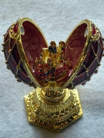 Fabergé ei - Danila: op Fabergé geinspireerd ei, met, Antiek en Kunst