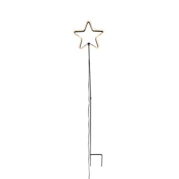 Kerst neon prikspot geel ster incl. LED met timer IP44 -, Diversen, Verzenden, Nieuw