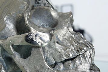 Tafellamp SKULL 44 cm linnen kap zwart - 38320, Ophalen of Verzenden, Nieuw