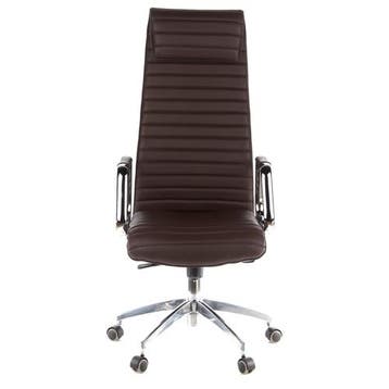 Directiestoel | Met Armleuning | Leder | Bruin | Ergonomisch, Verzenden, Nieuw