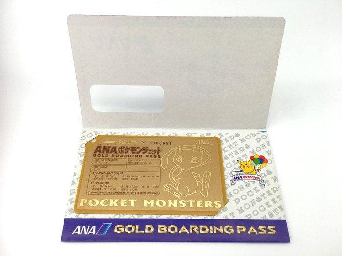 Pokémon Card - Mew Pokemon 1998 ANA Airlines Promo Gold, Hobby en Vrije tijd, Verzamelkaartspellen | Pokémon