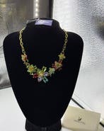 Swarovski - kristal, Metaal - Halsketting - Kleurrijke
