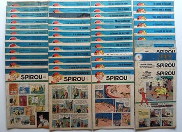 Spirou (magazine) N° 716 à N°767 - 46 Magazines - 1952, Nieuw