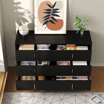 Buffetkast met 6 Lades – Modern Dressoir 120×77×40 cm, Verzenden, Nieuw