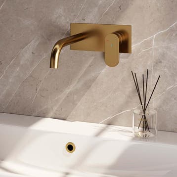 Brauer Gold Edition Inbouw Wastafelmengkraan met Gebogen, Ophalen of Verzenden, Nieuw