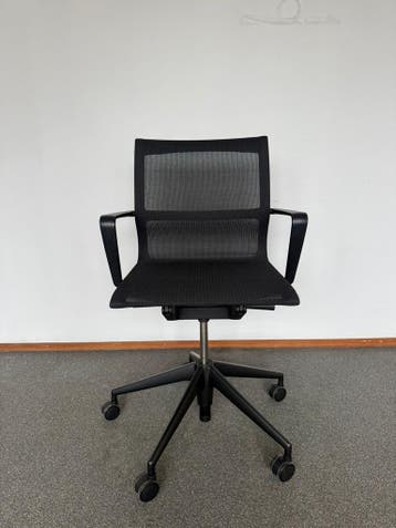 Refurbished Vitra Physix - 5 Jaar Garantie - Nieuwstaat, Huis en Inrichting, Bureaustoelen, Verzenden, Zwart, Zo goed als nieuw
